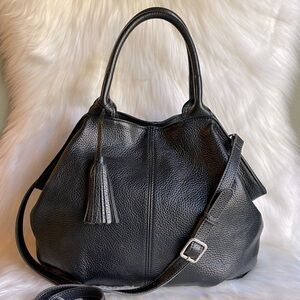 TANO Leather Hobo Shoulder Bag